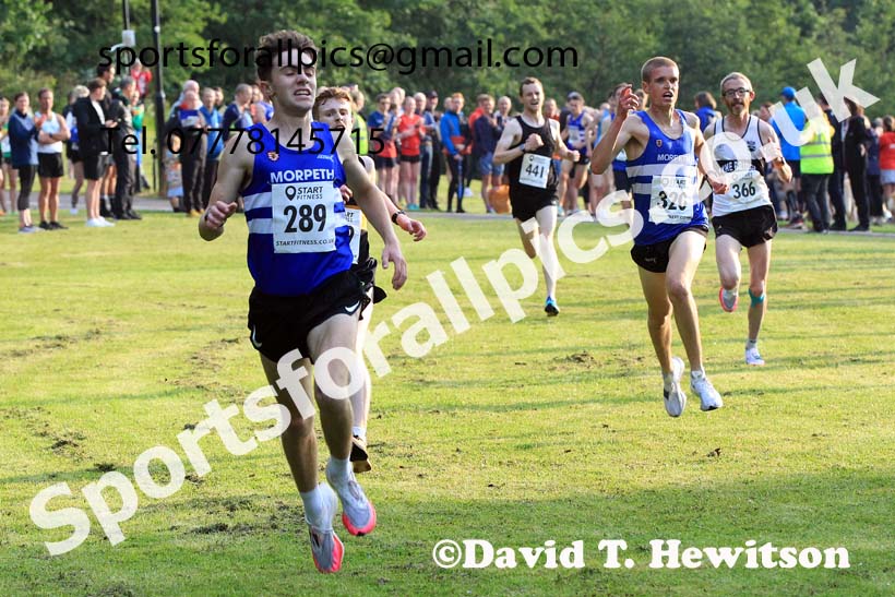 Snior mens 2023 Sunderland 5k Road Race, July 20th.  Photo: David T. Hewitson/Sports for All Pics